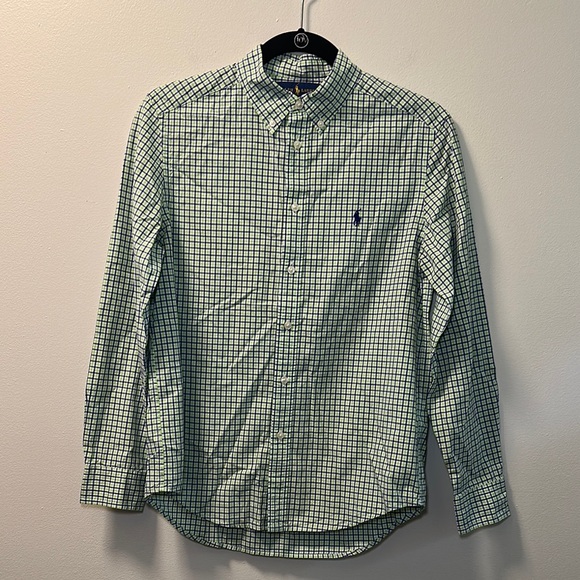 Ralph Lauren Other - Ralph Lauren Men’s Green & Blue Plaid Oxford Shirt Size L